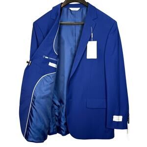 Lineage Performance Royal Blue Suit 2-Piece 44R Pants 38W NWT